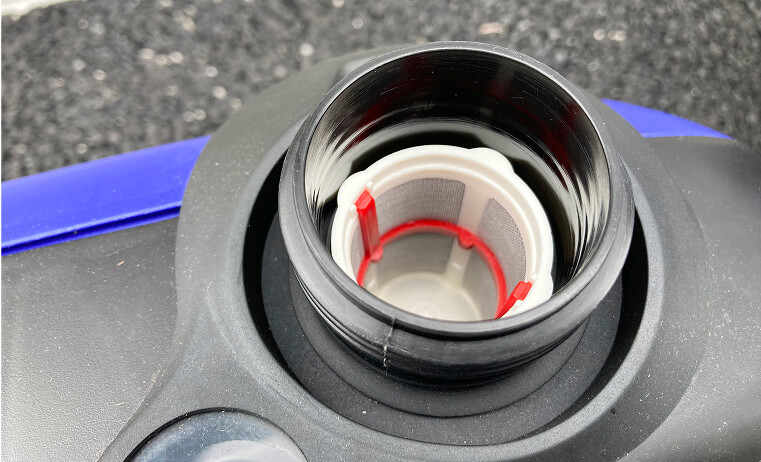 Photo of gasoline to the red level