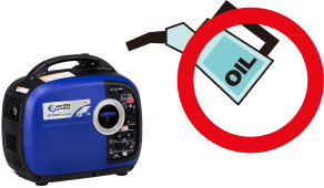 Illustration indicating to check and change the oil frequently